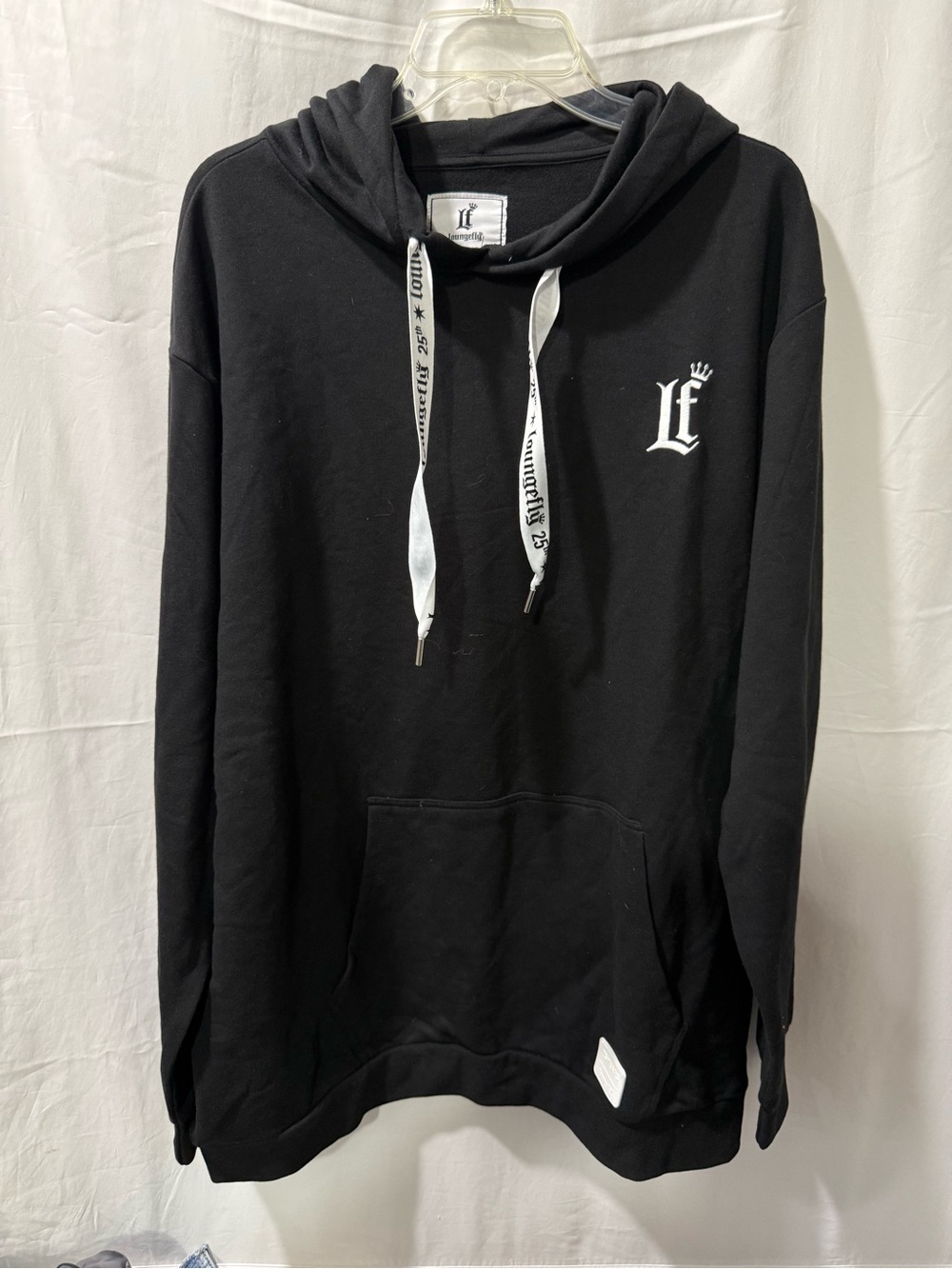 Loungefly Black Pullover Hoodie with White Logo